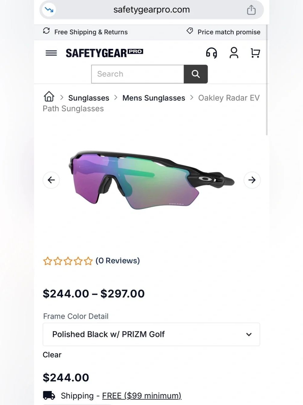 NWT Oakley Radar EV Path Running Cycling Hiking Sunglasses Men's Womens Unisex